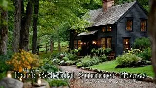 Ralph Lauren Inspired Dark Colonial Summer House &ndash; Classic Black Charm for Every Room