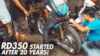 RD350 Build Series : Part 3 | STARTING THE RD350 Engine Firing (20 Years of Wait) 🔥