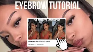 EYEBROW TUTORIAL: Following Katie Dinh’s Eyebrow Tutorial 😍