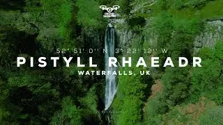 Aerial Majesty: Drone Footage of Pistyll Rhaeadr Waterfall, UK | 4K