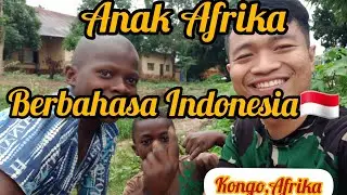 Anak Afrika(Kongo) Berbahasa Indonesia @RayyanRay20 #kongo #afrika #tni