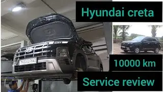 Hyundai Creta Facelift 10000km service cost detailed video ll second service of new car cost ll