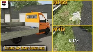 Clean-Up Road Shoulder - Road Maintenance Simulator - Highway - PS5 PS4 PC