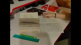 ASMR Пишу конспект по английскому | ASMR Writing notes on English | Writing, no talking 😴