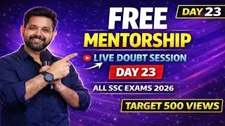 DAY 23 LIVE DOUBT SESSION | ASK YOUR DOUBTS #shorts