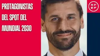 Llorente, Figo y Naybet, protagonistas del spot del Mundial 2030