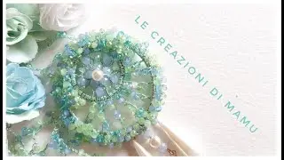ROSONE UNCINETTO - COME FARE LE MAGLIE ALTE CON CRISTALLI IN UNA BASE (SUB ENGL)