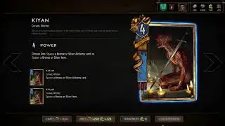 Gwent New Cards: Kiyan [December Update, New Patch]