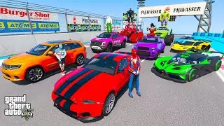 SPIDER-MAN 2 Epic New Mega Beach RAMP Challenge for Cars Racing! SuperHero Hulk Venom Goku &ndash; GTA 5