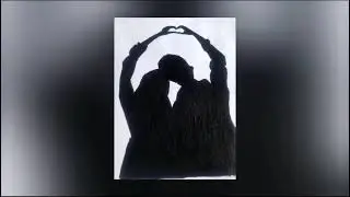 Cute couple shadow sketch 💝 how to draw #jugadudrawing