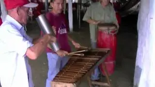 Playing the Marimba in Pochomil, Nicaragua