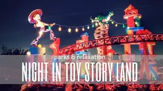 Toy Story Land at night [4K]