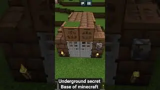modern underground secret base of minecraft. secret toom inside basin. treasureroom #minecraft build