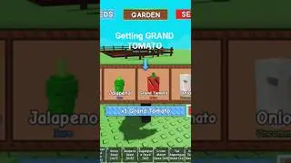 getting GRAND TOMATO SEED in grow a garden😱☠️ #roblox #growagarden