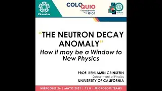 The Neutron Decay Anomaly: How It May Be a Window to New Physics | Prof. Benjamin Grinstein