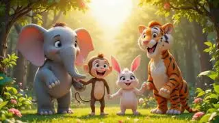 🦁 जानवरों का मस्ती भरा जंगल गीत | Jungle Song for Kids