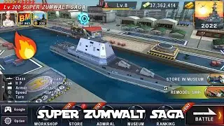New SUPER ZUMWALT SAGA Powerful Destroyer In Warship Battle