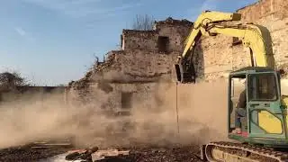 Barn Demolition Walls Coming Down