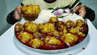 First time i eat - Mutton testicles, Kidney, Seeds, Charbi - Fatty Mutton Curry - Oily Food Eating