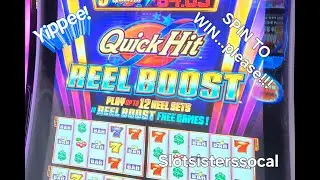 🟢🟡🟠 SPIN IT TO WIN IT!!!! Quick Hits Reel Boost #slotsisterssocal #quickhits #casino