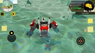 Robot Shark 2 (Transformer Pickup Robot Fire service bus) | Naxeex Robot | 4K Android Gameplay
