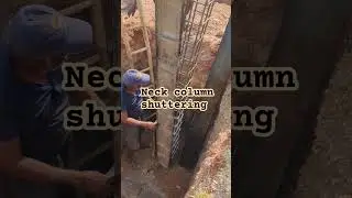 Neck column shuttering 🧇🚧 #neckcolumn #construction #nsrconstruction#viral #shorts