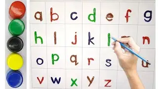 Alphabet, ABC Song, ABCD, A to Z, Kids Rhymes, Dotted Lines For Toddler ll