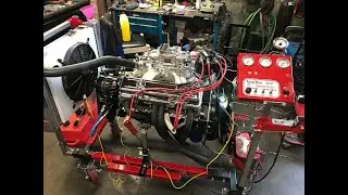 First Start-up of a BluePrint Engines 350 Chevy on an Easy-Run engine test stand!