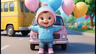 School Van New Year Morning Trip | Fun Vehicles & New Year Nursery Rhyme for Kids | Learning Song