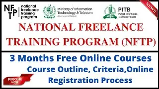 National Freelance Training Program NFTP | Free Online Courses | Online Registration Process