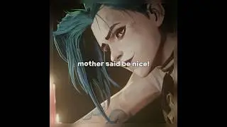 Mother said be good..?  ✨🩵 #jinx #arcane #powder #vi #edit