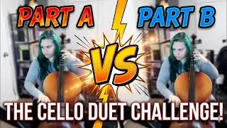Playing a Duet with Myself! 🎻 Lightly Row - Essential Elements (Adult Cello Beginner Week 14)