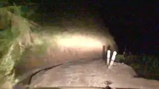 Four Wheel Drive at World's Most dangerous Road at Night. Nepal-Manang Road ! Dangerous