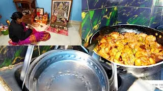সকালে কাজ করে অফিস গেলাম ফিরে চিলি চিকেন আর পরোটা করে, রাতে এই ঠাণ্ডায় অনেক বাসুন মাজলাম