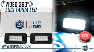 Placchette Luci Traga LED per Alfa Romeo, Luce Bianca Potente QualitySpCars Video Prodotto in Mano