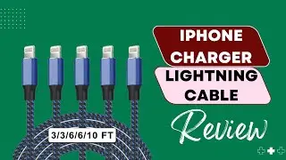 [Apple MFi Certified] iPhone Charger 5Pack(3/3/6/6/10 FT)Long Lightning Cable