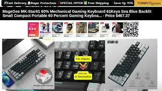 MageGee MK-Star61 60% Mech Gaming Keyboard | Compact & Portable #GamingGear