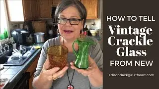 VINTAGE CRACKLE GLASS TIP! Tell new from old