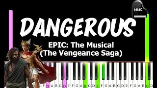 Dangerous - EPIC THE MUSICAL  by Jorge Rivera-Herrans  synthesia piano tutorial + sheet music