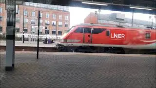 A few trains at Newcastle Central Station on Monday 24th August 2020
