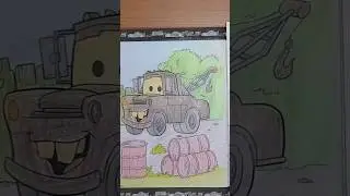 ❤ Раскраска тачки ❤ Coloring cars ❤ Pixar ❤ McQueen ❤ les bagnoles ❤ Disney #colorbook #bebe#enfants