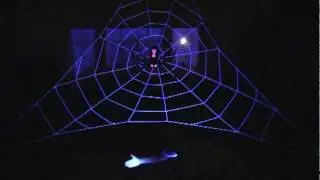Black Lights for Giant Halloween Spider Web - www.spiderwebman.net