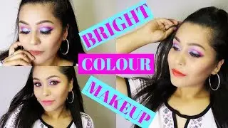 BRIGHT MAKEUP LOOK FOR SUMMER WITH 3 LIP OPTIONS | Makeupbypurnima |  11