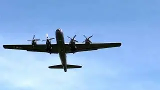B-29 Fifi take off and fly over