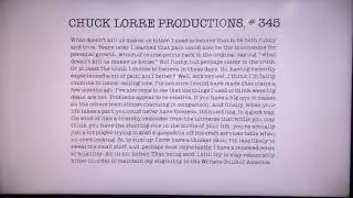Chuck Lorre Productions, #345/Warner Bros. Television (2011)
