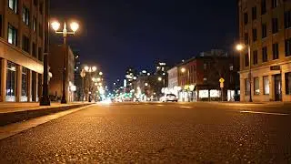 Relaxing Urban City Night Ambience with Gentle City Echoes