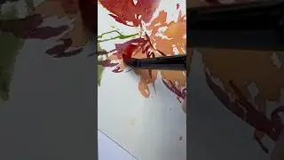 Fall Floral Illustration #watercolor #shortfeed #viralart #paintingforbeginners #satisfyingart #diy