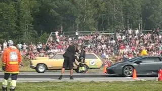 Lamborghini Murci&eacute;lago vs Herrg&aring;rdsvagn , Hot rod reunion Malmby 2009