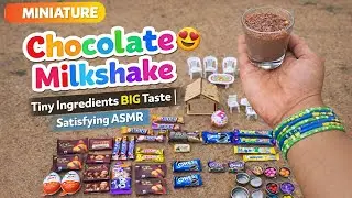 Miniature Chocolate Milkshake 😍| Satisfying ASMR #kiddieminiatures #chocolate #milkshake #miniature