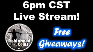 Half Dollar Hunt Live Stream 6pm Central! Free Giveaways!